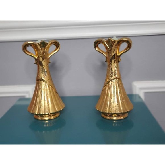 SAVOY Vase, 24k Gold, Vintage Vase, Weeping Gold - Picture 2 of 5